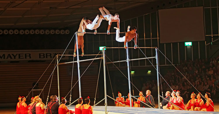 Artist bei einer Show in der Friedrich-Eberthalle in Ludwigshafen